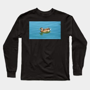 Duck Swimming In The Water. Long Sleeve T-Shirt